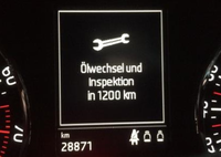 Öl- /Intervall- /Serviceanzeige zurücksetzen